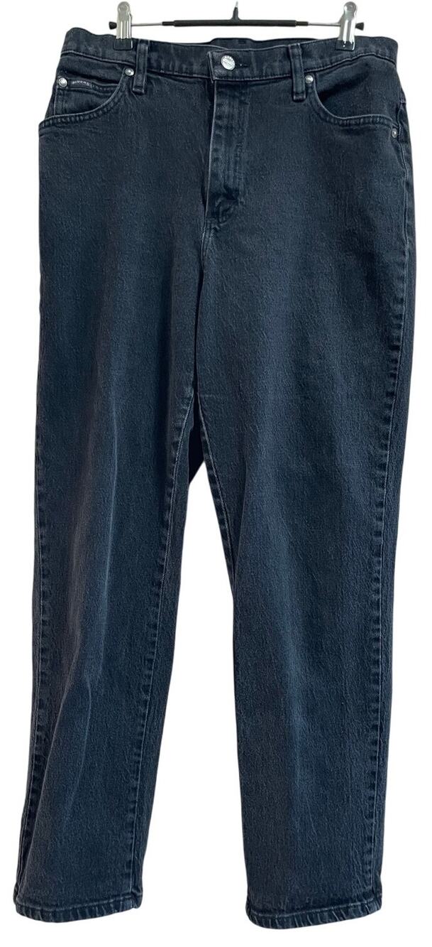 Vintage Black Denim Riders Straight Leg Denim Jeans - Size 12